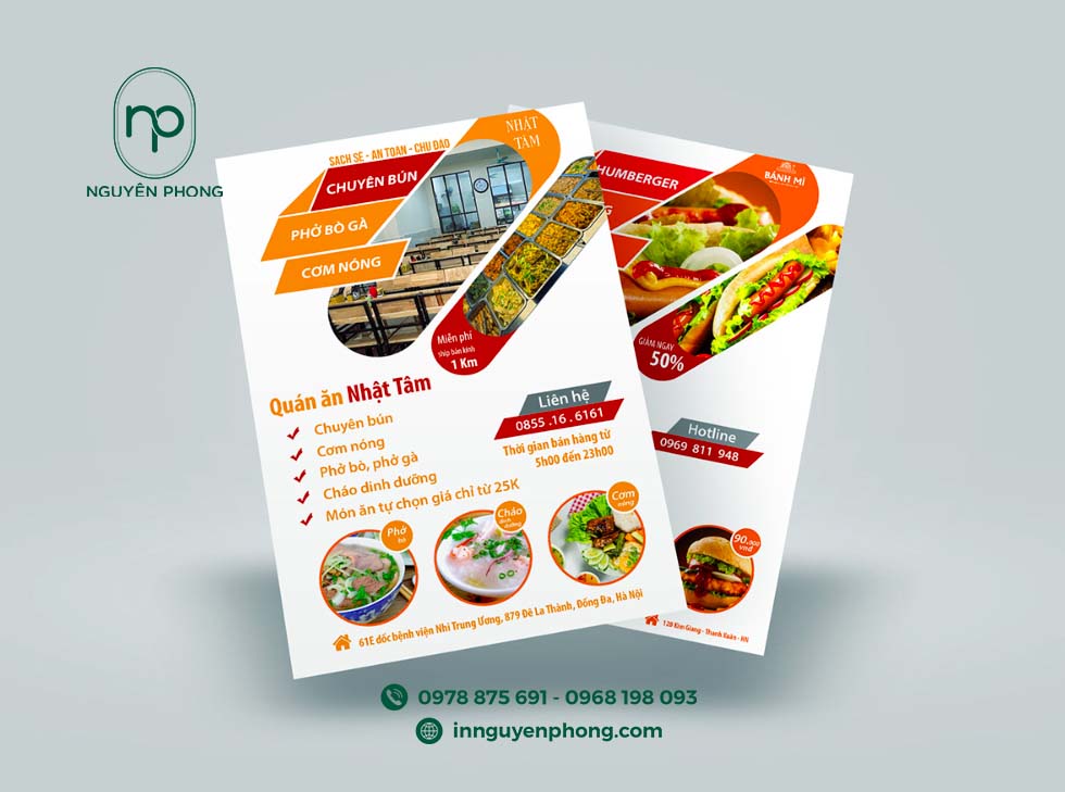 Thành phẩm tờ rơi bền đẹp phù hợp quảng cáo
